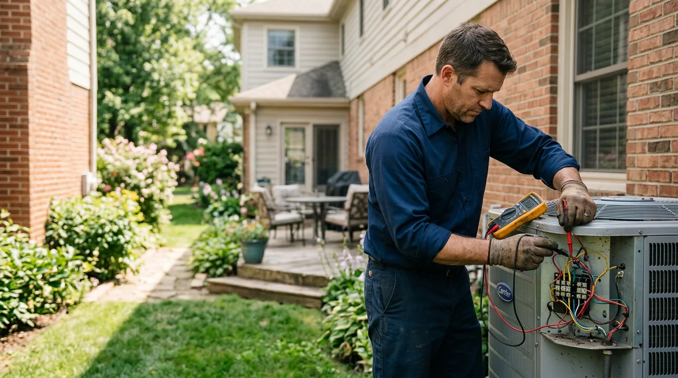 HVAC technician working near Tuppers Plains, OH